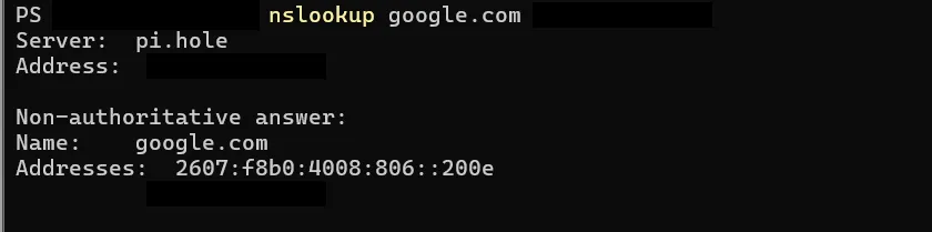 nslookup from a client: Server pi.hole, resolving google.com, so the
HA DNS VIP is still the resolution path after the
cutover